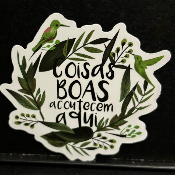 QUOTE WITH HUMMINGBIRDS STICKER - Picture 1 of 1